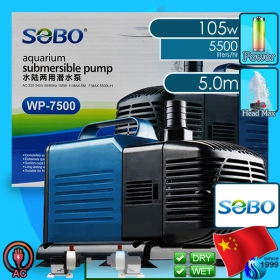Sobo (Water Pump) Submersible Pump WP-7500 (5500 L/hr)(105w)(H 5.0m)