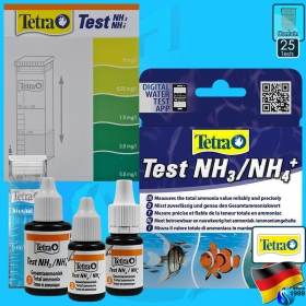 Tetra (Tester) Test NH3/NH4 Test Ammonia (25 tests)