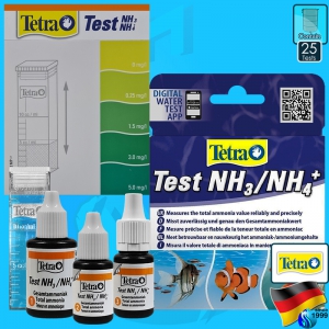 Tetra (Tester) Test NH3/NH4 Test Ammonia (25 tests)