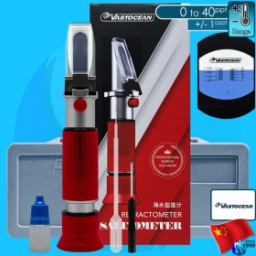 VastOcean (Tester) Saltwater Refractometer Red (0-40ppt)