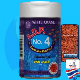 White Crane (Fish Food) Aquatech ADP No 4  50g (60ml)