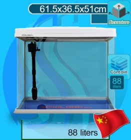 Xilong (Aquarium Tank) Curve Corner Tank XQ-620A White (62x37x51cm)
